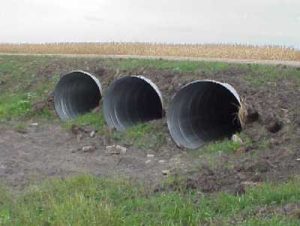 three pipe culvert